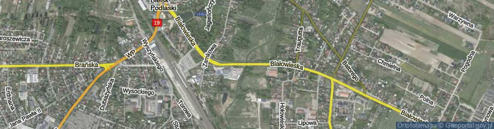 Zdjęcie satelitarne Most Siedzikówny-Inki Danuty, ppor. most.